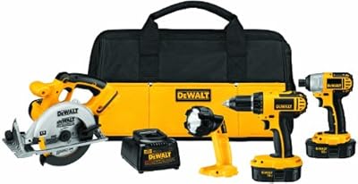 DEWALT DCK422KA 18-Volt NiCad Cordless 4-Tool Combo Kit with Impact Driver