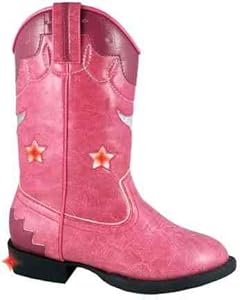 Smoky Mountain 1167 Girl's Austin Lights Boot Pink Child's 10