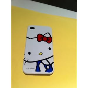 Hello Kitty White Snap On Hard Case Cover for iphone 4 4G