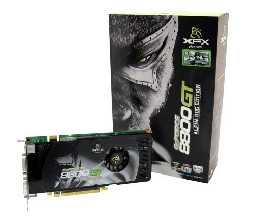 XFX PVT88PYDF4 GeForce 8800GT 512MB GDDR3 PCI Express x16 SLI Ready Video Card (Dual DVI/S-Video)