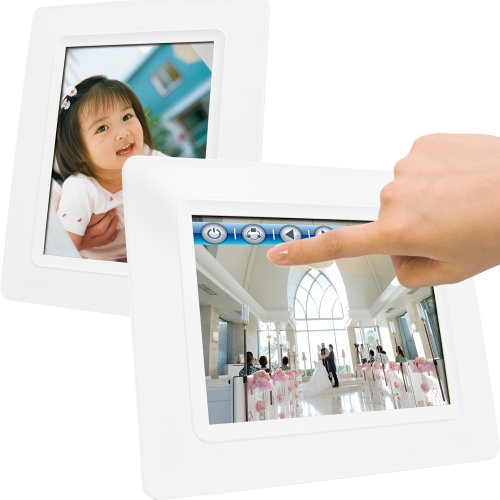 Lyumo 8型4:3タッチスクリーンデジタルフォトフレーム framee-Touch ホワイト FMT-080W2