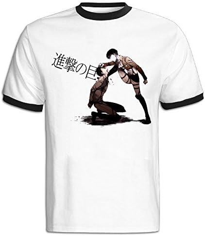 Nfashion Attack On Titan O-neck T Shirts XXL Black For Men