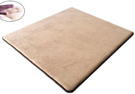 40''x35'' MicroPlush Beige Super Soft Luxurious Comfort Memory Foam Waterproof Anti Slip Mat