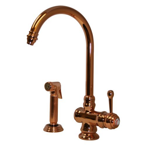 WH17666PCO SingleHandle Side Sprayer Kitchen Faucet in Polished