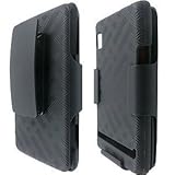 Superior Rubberized Hard Shell Case w/ Holster for Motorola DROID 2 A955