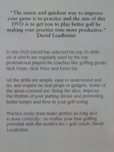 David Leadbetter: Practice Makes Perfect DVD