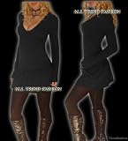 SUUPER SÜß! STRICKKLEID* LONGPULLOVER SCHWARZ S/M 8741#