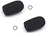 Two (2) Replacement windscreens for Bose/David Clark/Lightspeed/ Crystal Mic
