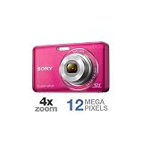 Sony Cyber-shot 12.1MP 4x Digital Camera with 4GB Memory Card and HD Camera Essentials Suite - Pink