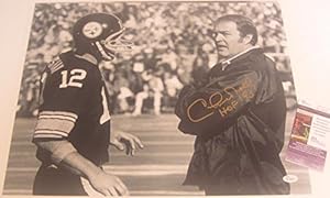 Chuck Noll HOF 93 Signed Pittsburgh Steelers 16x20 Photo JSA Autograph Sb Inscri
