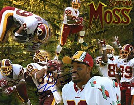 Santana Moss #89 Autographed / Signed Washington Redskins Football 8x10 Photo