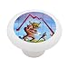 Stock Market Changes Decorative High Gloss Ceramic Drawer Knob