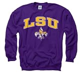 LSU Tigers Purple Fleur de lis Perennial II Crewneck Sweatshirt