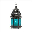 Blue Glass Moroccan-Style Lantern