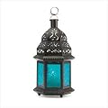 Blue Glass Moroccan Lantern