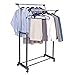 Richards Homewares Chrome Flared Double Garment Rack