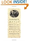 Baroque Music: Style and Performance: A Handbook