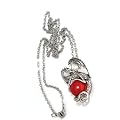 Pirates of the Caribbean dragon punk men's necklace fashion design with red ball