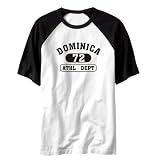 T-Shirt Raglan White  Dominica 72 Athl Dept  Country