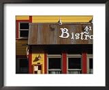 Olympic ski resort restaurant and cafe, Park City Framed Art Poster Print by Walter Bibikow, 22x18