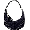 AUTHENTIC COACH SOHO SIGNATURE BLACK BRAIDED HOBO (SMALL) 10599