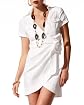 Italian Crepe Linen Wrap Front Safari Dress main image