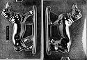 Dog DACHSHUND Large Chocolate Candy or Soap 2 Mold Set