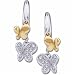 Two Tone Flirty Butterfly Diamond Earrings