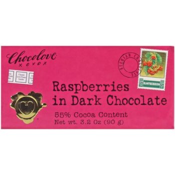 55% Raspberry Dark Chocolate - 12 Units 3.2 oz by Chocolove
