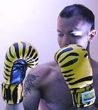 boxing gloves in leathert with animal inprint