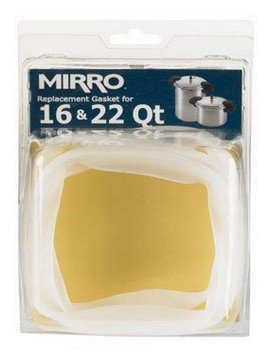 Mirro 92516 Pressure Cooker and Canner Gasket for Model 92116/92122A, 16-Quart/22-Quart, Black