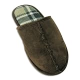Puritan - Mens Pancake Slipper, Brown, Black, Tan