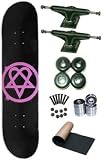 Bam Heartagram HIM Black Complete Skateboard New On Sale