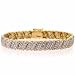 18K Gold Over Sterling Silver Diamond Accent S Tennis Bracelet