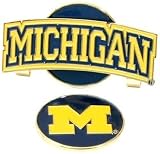 Michigan Wolverines Slider Hat Clip W/ Golf Ball Marker - NCAA College Athletics