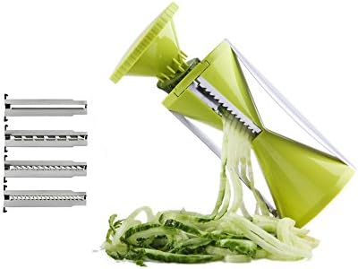 iCoudy Premium Vegetable Slicer - Spiral Slicer - Perfect Vegetable Spaghetti Pasta Maker - Eat Healthy with Low Carb Vegetable Meals