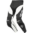 Alpinestars Track Men's Leather Street Bike Motorcycle Pants - Black/White