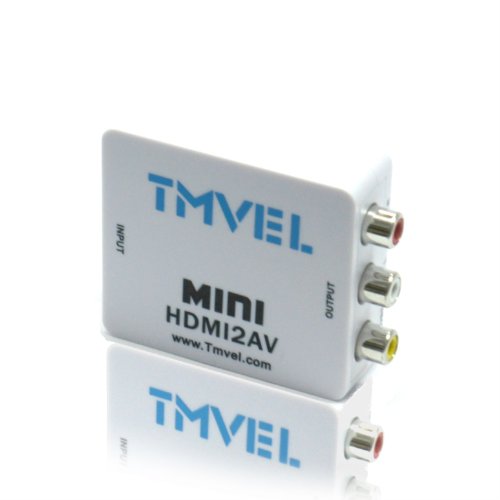 Tmvel Universal HDMI to Composite / AV Video Converter, Support PAL / NTSC Multi-System Standard TV PS3 VHS VCR DVD Player - Outstanding Quality & Performance - Multi-System Video Converter/Video Conversion On Sale