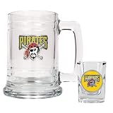 Pittsburgh Pirates Boilermaker Set  (Primary Logo)