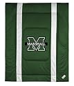Marshall Thundering Herd ( University Of ) NCAA Sideline Twin Bed/Bedding Sports Comforter