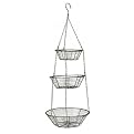 Onyx Wire 3-Tier Hanging Baskets