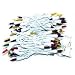 100 Light, White Wire, Multi-Color Icicle Light Christmas Holiday Light Bulb Set
