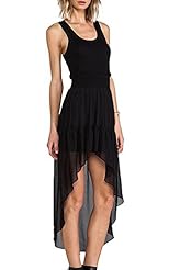 Fitted Stretchy Pleated Sleeveless Empire   Waistline Chiffon/Polyester Scoop Neck  Dress