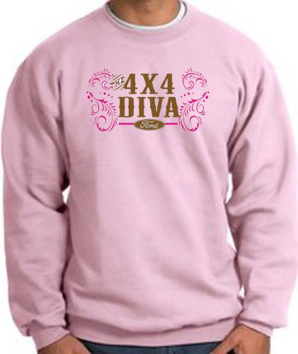 Ford Car 4X4 DIVA Offroad Muddy Rock Climbing Classic Adult Sweatshirt - Pink