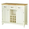 Hutch-Style Buffet- White/ Natural