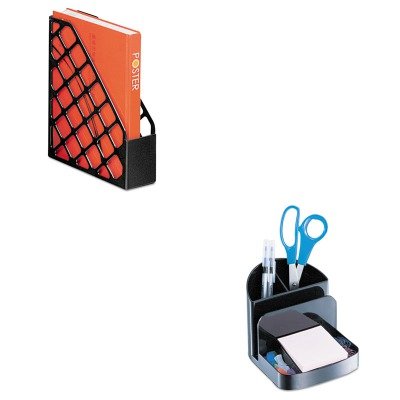 KITOIC26022OIC26082 - Value Kit - Officemate Recycled Plastic Magazine File (OIC26082) and Officemate Recycled Desktop Supplies Organizer (OIC26022)