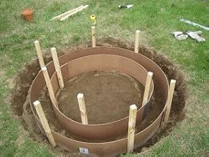 Fire Pit Ring Cement Concrete Pour Forms: Amazon.co.uk: Garden &amp; Outdoors