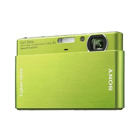 Sony Cybershot DSC-T77 10MP Digital Camera with 4x Optical Zoom with Super Steady Shot Image Stabilization (Green)
