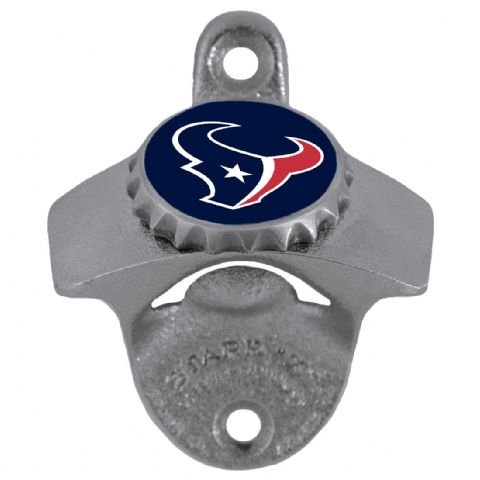 Houston Texans Metal Wall Mounted Beer Bottle Opener