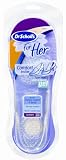Dr. Scholl's For Her Comfort Massaging Insoles with Clear Massaging Gel, Women's Size 6-10, 1-Pair Packages (Pack of 3)
